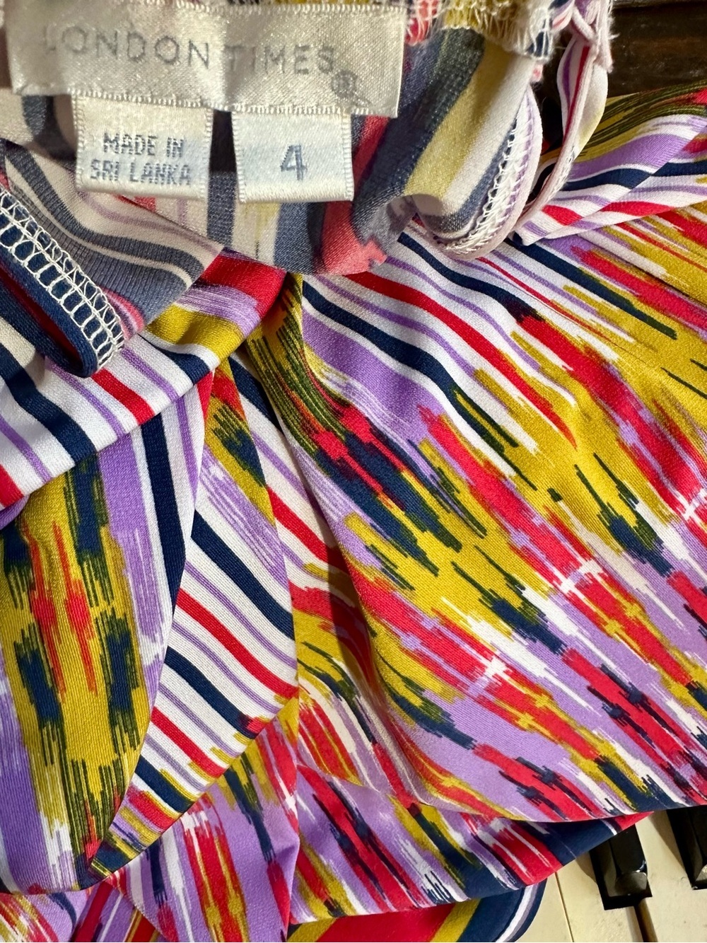 London Times Striped Multicolor Halter Dress - Women - Picture 10 of 10